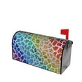 Fotbe Rainbow Glitter Mailbox Covers Post Letter Box Cover Garden Decor
