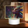 thumbnail image 1 of Fotbe Rainbow Scales Fantasy Dragon Pattern Acrylic Night Light Gift with 3 Color ModesTouch-Sensitive LED Lamp Perfect Gift for Mother's Day, Birthday, or Christmas, 1 of 9