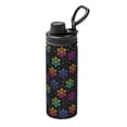 thumbnail image 1 of Fotbe Rainbow Snowflake Pattern 18 Oz Sports Insulated Kettle Vacuum Cup Stainless Steel Travel Mug Cup Thermal Flask,Insulated Kettle for Cycling Gym Basketball Outdoor, 1 of 7