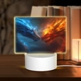 thumbnail image 1 of Fotbe Red And Blue Fire Dragon E Pattern Acrylic Night Light Gift with 3 Color ModesTouch-Sensitive LED Lamp Perfect Gift for Mother's Day, Birthday, or Christmas, 1 of 9