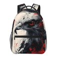 thumbnail image 1 of Fotbe Red Black Ink Style Bald Eagle Pattern Casual Backpack for School, Travel, and Outdoor Activities - Durable, Lightweight, and Comfortable, 1 of 5