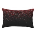 thumbnail image 1 of Fotbe Red Glitter1 Pillow Cases - Envelope Closure - Luxury, Extra Soft, Cooling Pillow Covers - Wrinkle, Fade, Stain Resistant-16"x24", 1 of 9