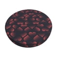 thumbnail image 1 of Fotbe Red Hearts Pattern Stool Covers Round,Waterproof Round Bar Stool Covers Bar Chair Covers Washable Stool Cushion Slipcover for 12-14 Inch Chair-12 inch, 1 of 7