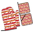 thumbnail image 1 of Fotbe Red Lobster for 4Pcs Oven Mitts and Pot Holders, 500℉ Heat Resistant Oven Mitts , Non-Slip Silicone Surface Safe for Baking, Cooking, BBQ, 1 of 6
