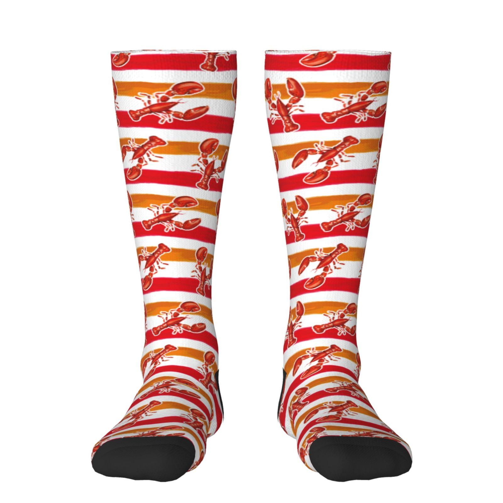 Fotbe Red Lobster print Women's Men's Novelty Crew Socks Cotton Socks ...