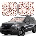 thumbnail image 1 of Fotbe Red Mushroom 2-Piece Car Windshield Sun Shade | Sun Blocker for Car Windshield | Foldable Automotive Interior Accessories for Sun Protection-Medium, 1 of 7