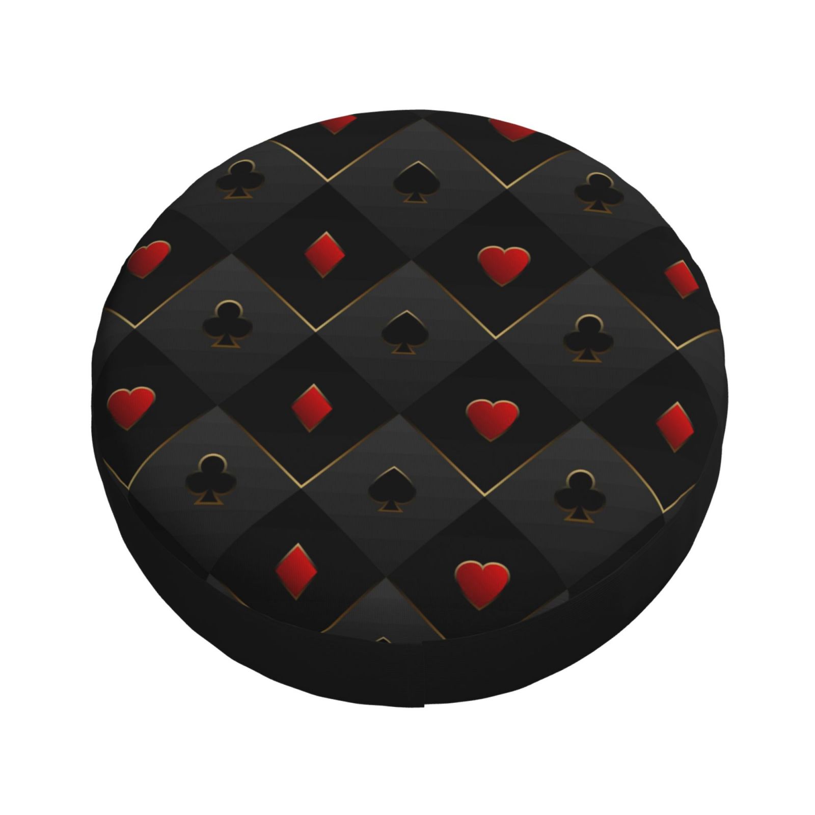 Fotbe Red Poker Spare Tire Cover Thickening Universal Fit for Jeep ...