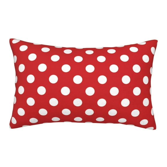 Fotbe Red Polka Dot Pillow Cases - Envelope Closure - Luxury, Extra Soft, Cooling Pillow Covers - Wrinkle, Fade, Stain Resistant-16"x24"