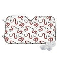 thumbnail image 1 of Fotbe Red Snake Car Windshield Sunshade | Sun Visor Protector Front Window Shade, Keeps Out UV Rays, Keeps Your Vehicle Cool-Medium, 1 of 7