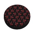 Fotbe Red Snake Spare Tire Cover Thickening Universal Fit for Jeep