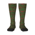 thumbnail image 1 of Fotbe Red Snake print Women's Men's Novelty Crew Socks Cotton Socks Knee High Socks for Walking,Running,Nurses,Pregnancy, 1 of 9