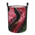 thumbnail image 1 of Fotbe Red Viper Jungle Intensity Pattern Laundry Basket with Handles, Waterproof Large Laundry Hamper, Wash Bag for Corner Dorm, Rolling Laundry Basket with Handles-Small, 1 of 6