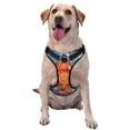 thumbnail image 1 of Fotbe Refreshing Citrus Splash Pattern Dog Harness, No-Pull Pet Harness with 2 Leash Clips, Adjustable Soft Padded Dog Vest with Easy Control Handle for Large Dogs-Medium, 1 of 6