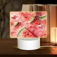 thumbnail image 1 of Fotbe Refreshing Watermelon Slices Pattern Acrylic Night Light Gift with 3 Color ModesTouch-Sensitive LED Lamp Perfect Gift for Mother's Day, Birthday, or Christmas, 1 of 9