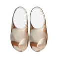thumbnail image 1 of Fotbe Relaxing Cat With Tea Pattern Women's Fuzzy Curly Fur Memory Foam Loafer Slippers Indoor Outdoor Slippers Winter Home Shoes-37/38, 1 of 7