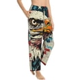 thumbnail image 1 of Fotbe Retro American Eagle Women's Pajama Pants,Sleepwear Pants,Pj Bottoms Drawstring And Pockets-X-Large, 1 of 7