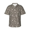 thumbnail image 1 of Fotbe Retro Bunny Hawaiian Shirt for Men Unisex Summer Beach Casual Short Sleeve Cotton Linen Button Down Shirts-Medium, 1 of 9