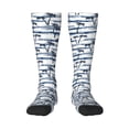thumbnail image 1 of Fotbe Retro Coconut Tree print Women's Men's Novelty Crew Socks Cotton Socks Knee High Socks for Walking,Running,Nurses,Pregnancy, 1 of 9