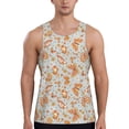 thumbnail image 1 of Fotbe Retro Floral Butterfly Pattern Men's Quick Dry Workout Tank Top Gym Muscle Tee Fitness Bodybuilding Sleeveless T Shirt Breathable Workout Shirt-Small, 1 of 9