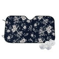 thumbnail image 1 of Fotbe Retro Flower Car Windshield Sunshade | Sun Visor Protector Front Window Shade, Keeps Out UV Rays, Keeps Your Vehicle Cool-, 1 of 7