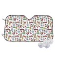 thumbnail image 1 of Fotbe Retro Style Car Windshield Sunshade | Sun Visor Protector Front Window Shade, Keeps Out UV Rays, Keeps Your Vehicle Cool-, 1 of 7