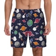 thumbnail image 1 of Fotbe Rocket Satellite Men’s Swim Trunks Quick Dry Swim Shorts Board Shorts with Mesh Lining-Large, 1 of 9