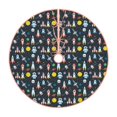 thumbnail image 1 of Fotbe Rocket Space Pattern Christmas Tree Skirt, Tree Skirts Plush Christmas Decorations, Christmas Tree Skirts Xmas Decorations Holiday Party Decor-48", 1 of 6