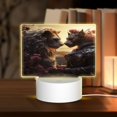 thumbnail image 1 of Fotbe Romantic Flower Lion Couple Pattern Acrylic Night Light Gift with 3 Color ModesTouch-Sensitive LED Lamp Perfect Gift for Mother's Day, Birthday, or Christmas, 1 of 9