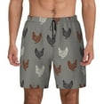 thumbnail image 1 of Fotbe Rooster Men’s Swim Trunks Quick Dry Swim Shorts Board Shorts with Mesh Lining-Small, 1 of 9