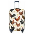thumbnail image 1 of Fotbe Roosters and Chickens Luggage Cover Protector,Suitcase Protector,Scratch and Dirt Resistant,Fits 18-32 Inch Luggage-Small, 1 of 9