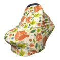 thumbnail image 1 of Fotbe Rose Daisy Pattern Car Seat Covers for Babies, Nursing Breastfeeding Cover Infant Carseat Canopy, Soft Stretchy Carrier Cover, 1 of 5