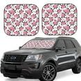 thumbnail image 1 of Fotbe Rose Flowers 2-Piece Car Windshield Sun Shade | Sun Blocker for Car Windshield | Foldable Automotive Interior Accessories for Sun Protection-Large, 1 of 7