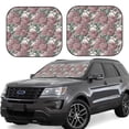 thumbnail image 1 of Fotbe Rose Flowers 2-Piece Car Windshield Sun Shade | Sun Blocker for Car Windshield | Foldable Automotive Interior Accessories for Sun Protection-Medium, 1 of 7