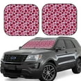 thumbnail image 1 of Fotbe Rose Flowers 2-Piece Car Windshield Sun Shade | Sun Blocker for Car Windshield | Foldable Automotive Interior Accessories for Sun Protection-Medium, 1 of 7
