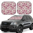 thumbnail image 1 of Fotbe Rose Flowers 2-Piece Car Windshield Sun Shade | Sun Blocker for Car Windshield | Foldable Automotive Interior Accessories for Sun Protection-Small, 1 of 7