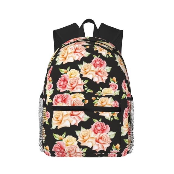Fotbe Rose Flowers Lightweight Casual Laptop Backpack for Men and Women, Daily use Waterproof backpack, Backpack for College