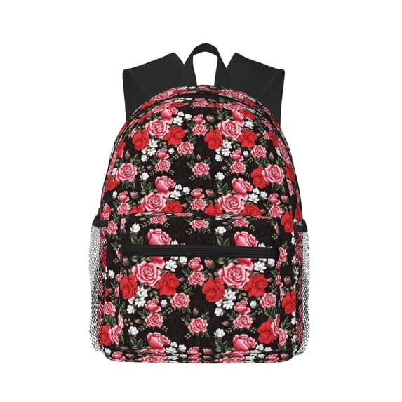 Fotbe Rose Flowers Lightweight Casual Laptop Backpack for Men and Women, Daily use Waterproof backpack, Backpack for College