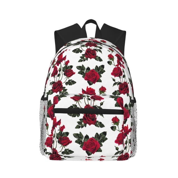 Fotbe Rose Flowers Lightweight Casual Laptop Backpack for Men and Women, Daily use Waterproof backpack, Backpack for College