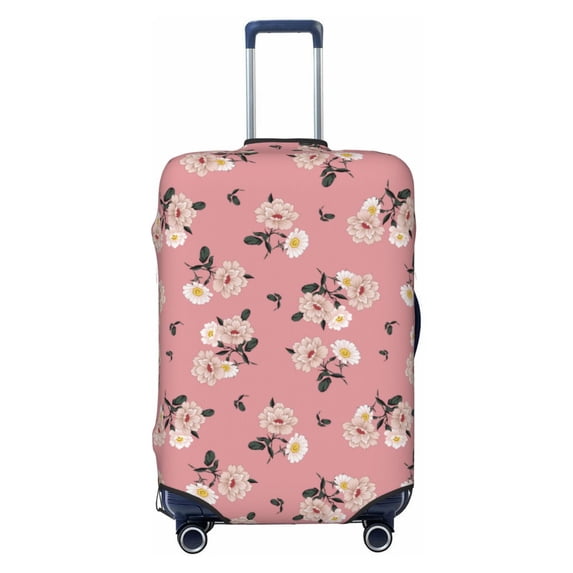 Fotbe Rose Flowers Luggage Cover Protector,Suitcase Protector,Scratch and Dirt Resistant,Fits 18-32 Inch Luggage-Large