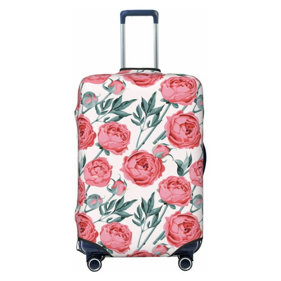 Fotbe Rose Flowers Luggage Cover Protector,Suitcase Protector,Scratch and Dirt Resistant,Fits 18-32 Inch Luggage-Medium