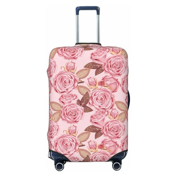 Fotbe Rose Flowers Luggage Cover Protector,Suitcase Protector,Scratch and Dirt Resistant,Fits 18-32 Inch Luggage-Medium