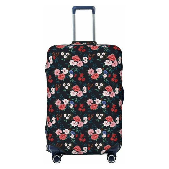 Fotbe Rose Flowers Luggage Cover Protector,Suitcase Protector,Scratch and Dirt Resistant,Fits 18-32 Inch Luggage-Medium
