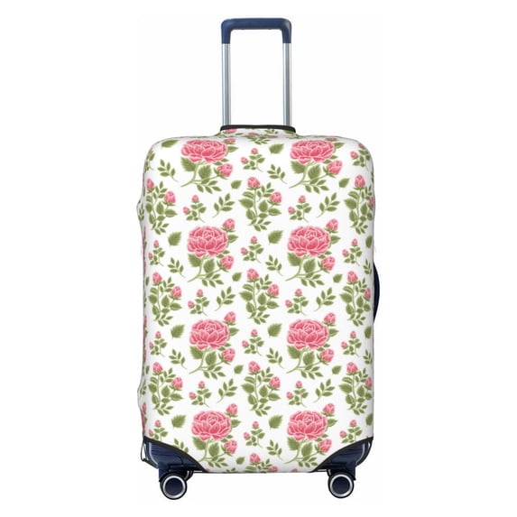 Fotbe Rose Flowers Luggage Cover Protector,Suitcase Protector,Scratch and Dirt Resistant,Fits 18-32 Inch Luggage-Small