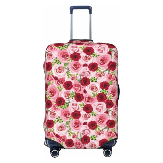 Fotbe Rose Flowers Luggage Cover Protector,Suitcase Protector,Scratch and Dirt Resistant,Fits 18-32 Inch Luggage-Small