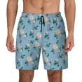 thumbnail image 1 of Fotbe Rose Flowers Men’s Swim Trunks Quick Dry Swim Shorts Board Shorts with Mesh Lining-3X-Large, 1 of 9