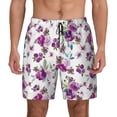 thumbnail image 1 of Fotbe Rose Flowers Men’s Swim Trunks Quick Dry Swim Shorts Board Shorts with Mesh Lining-Small, 1 of 9
