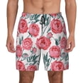 thumbnail image 1 of Fotbe Rose Flowers Men’s Swim Trunks Quick Dry Swim Shorts Board Shorts with Mesh Lining-Small, 1 of 9