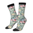 thumbnail image 1 of Fotbe Rose Flowers Pattern Long Socks for Men & Women – Breathable & Stretchy Compression Socks, Ideal for Running, Travel, and Everyday Wear Size 5-11, 1 of 6