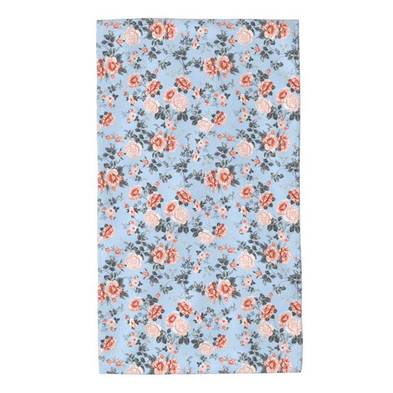 Fotbe Rose Flowers Pattern Premium Towels , (27.5x16in) Lightweight and Highly Absorbent Quick Drying Microfiber Towel, Perfect for Daily Use