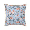 thumbnail image 1 of Fotbe Rose Flowers Pattern Velvet Decorative Throw Pillow Covers with Elegant Piping, Soft Plush Cushion Cover for Sofa, Bed, Car, Office-20"x20", 1 of 8